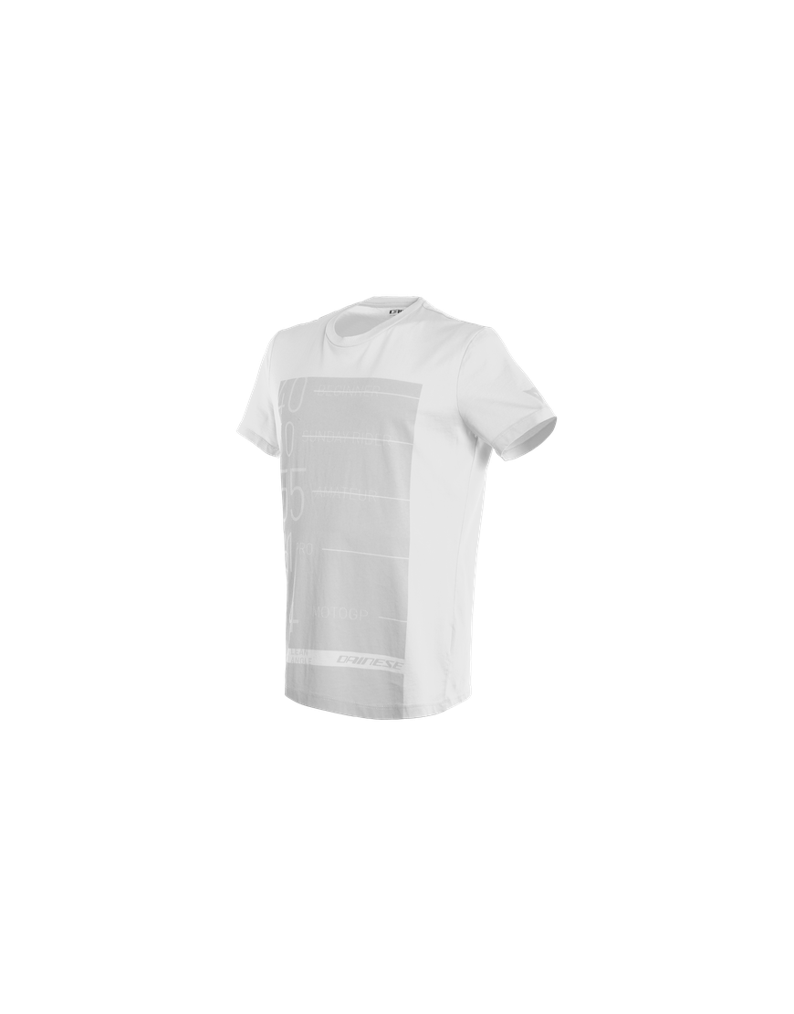 Koszulka Dainese Lean-Angle T-Shirt Biała