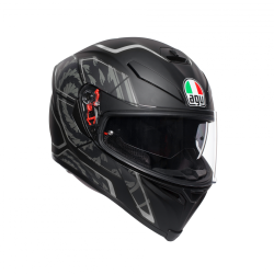 Kask Motocyklowy AGV K5 S - TORNADO MATT BLACK/SILVER