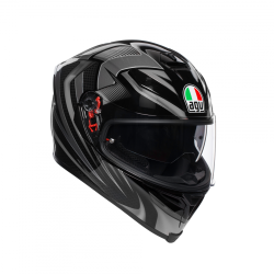 Kask Motocyklowy AGV K5 S - HURRICANE 2.0 BLACK/SILVER