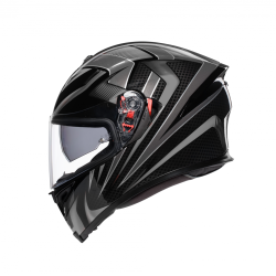 Kask Motocyklowy AGV K5 S - HURRICANE 2.0 BLACK/SILVER