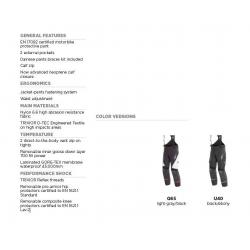 Spodnie Motocyklowe Tekstylne Dainese Antartica Gore-Tex Czarne