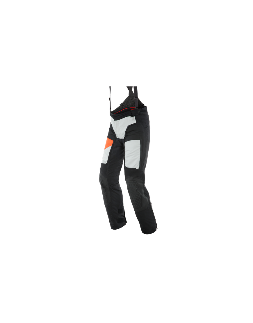 Spodnie Motocyklowe Tekstylne Dainese D-Explorer 2 Gore-Tex Biało/Pomarańczowe