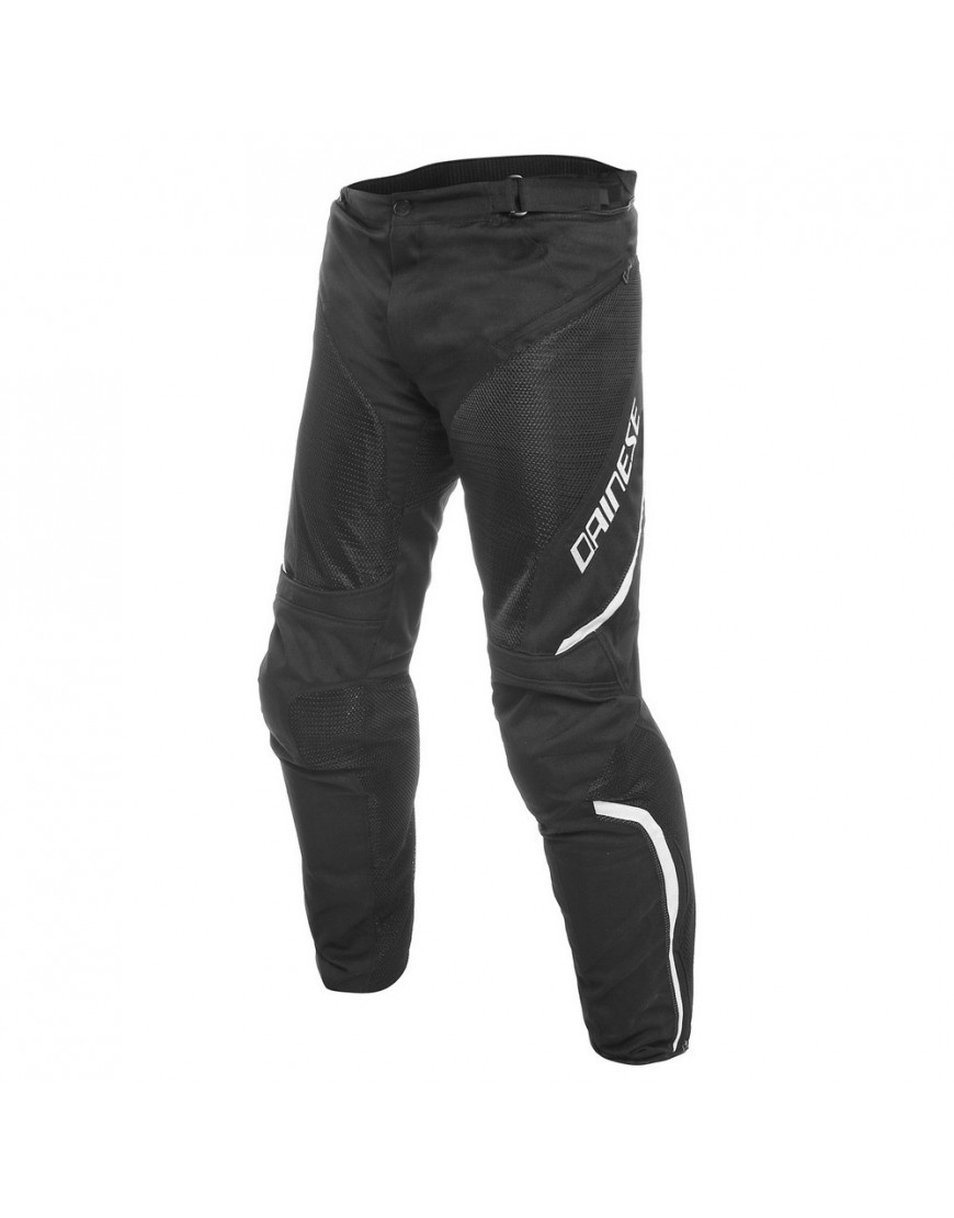 Motocyklowe spodnie przewiewne Dainese Drake Air D-Dry Czarno/Białe