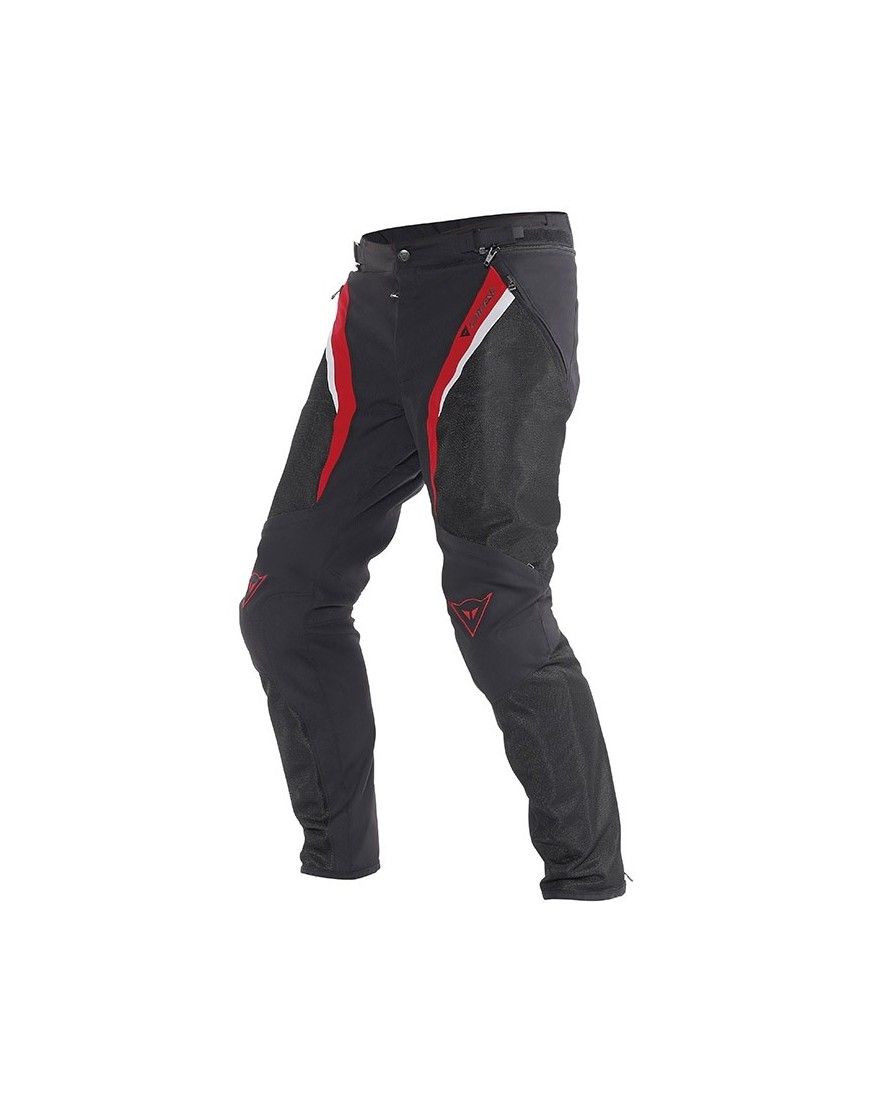 Motocyklowe spodnie tekstylne Dainese Drake Super Air Tex Czarno/Czerwone