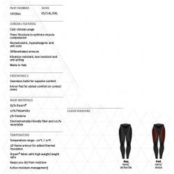 Spodnie Termoaktywne Ocieplające Dainese D-Core Thermo Pant LL Czarne
