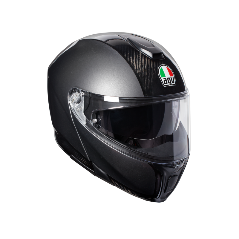 Kask Motocyklowy Szczękowy AGV Sportmodular Carbon/Szary