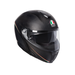 Kask Motocyklowy Szczękowy AGV Sportmodular Tricolore Matt Carbon/Italy
