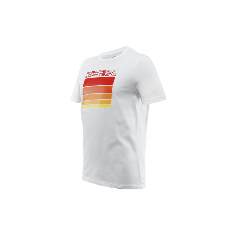 Koszulka Dainese Stripes T-Shirt Biało/Czerwona